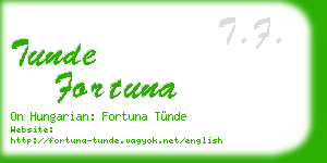 tunde fortuna business card